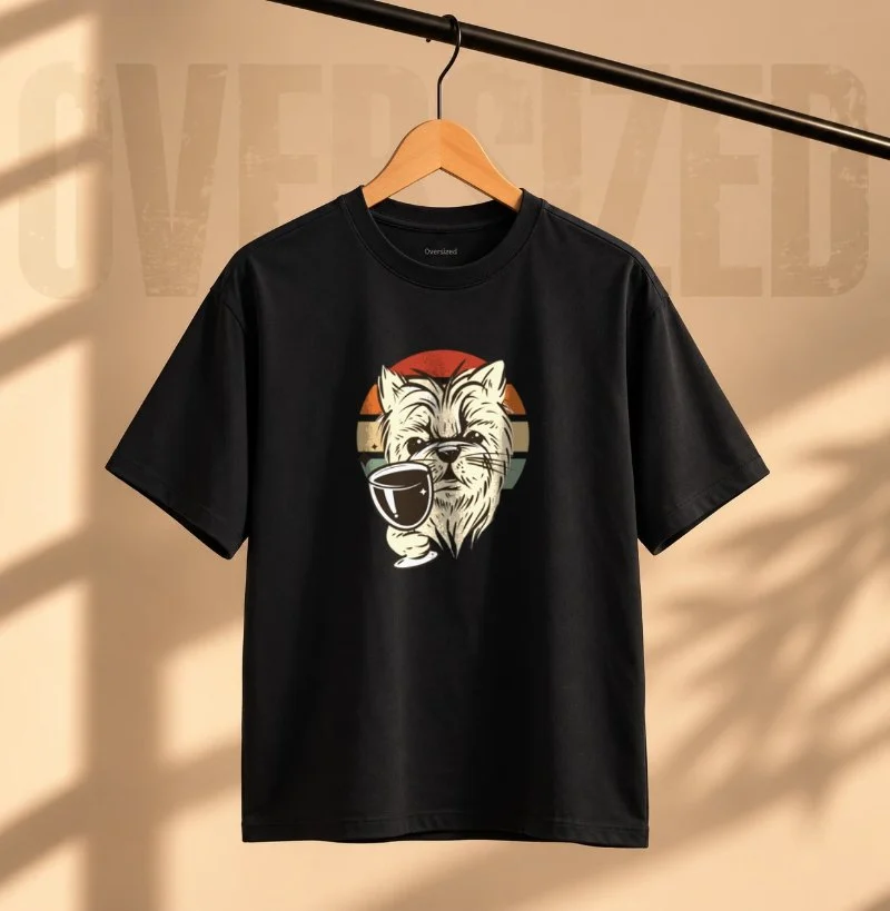 O  Cão e o Vinho - Camiseta Oversized