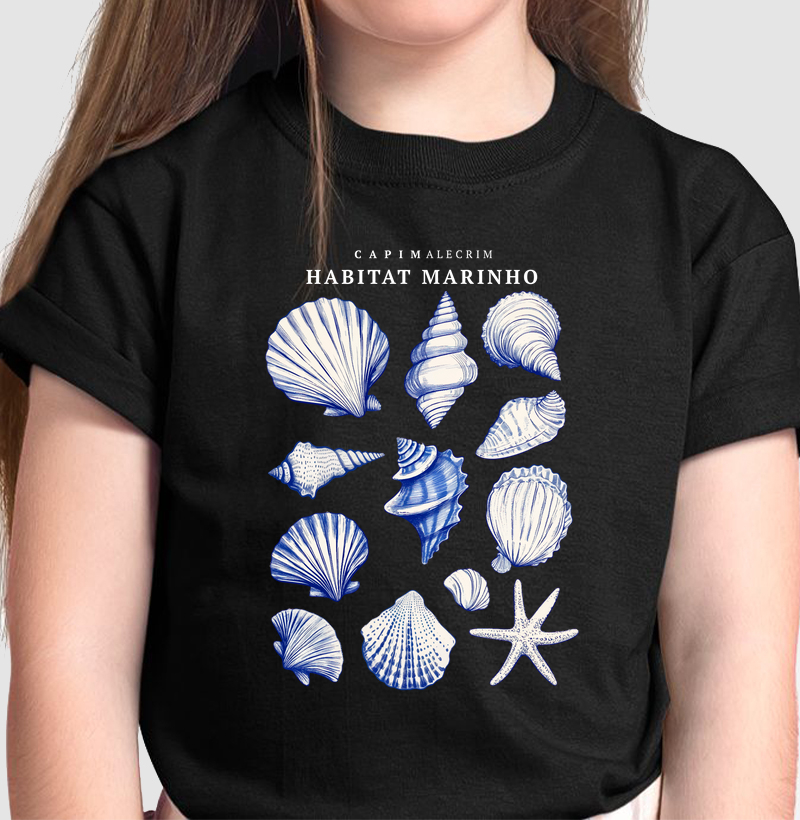Camiseta Infantil - Habitat Marinho