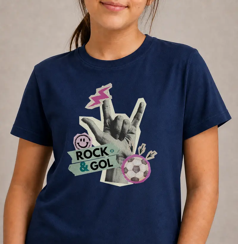 Rock & Gol — Futebol e Rock - Camiseta Infantil