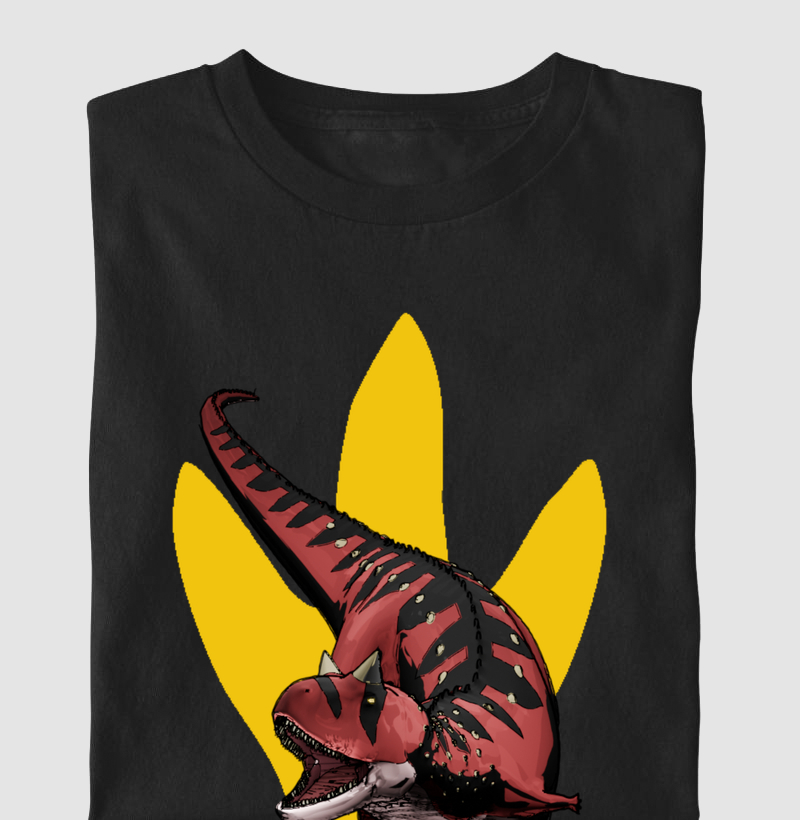 Camiseta Dinossauro Carnotauro Algodão Premium Dinoloco