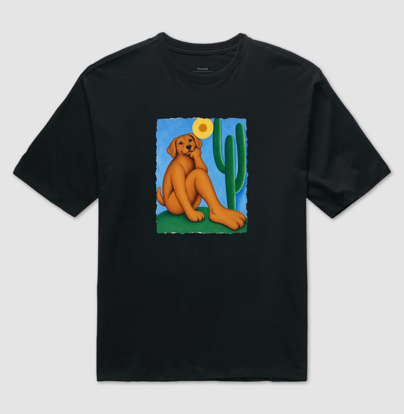 Abaporu na Versão Cachorro - Camiseta Oversized