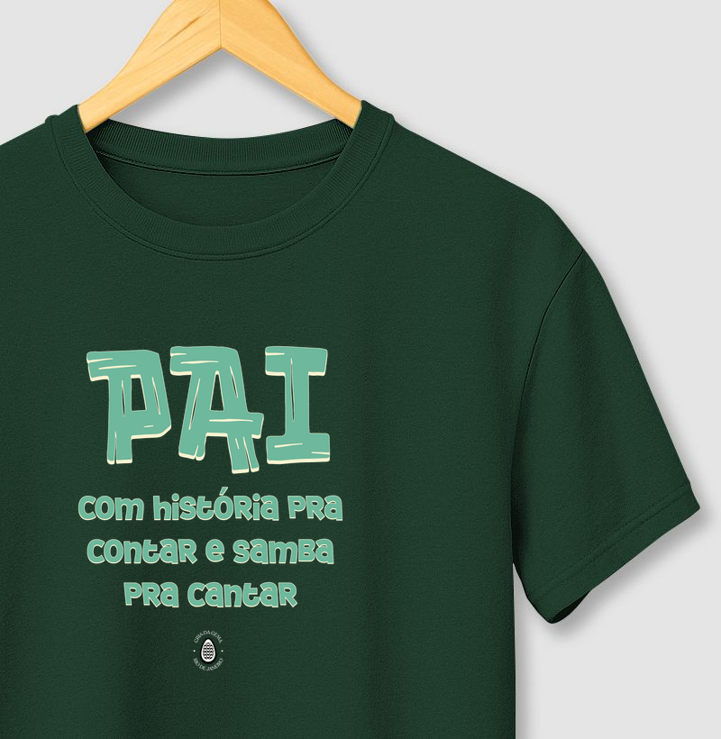 Camiseta História pra contar... Samba pra cantar