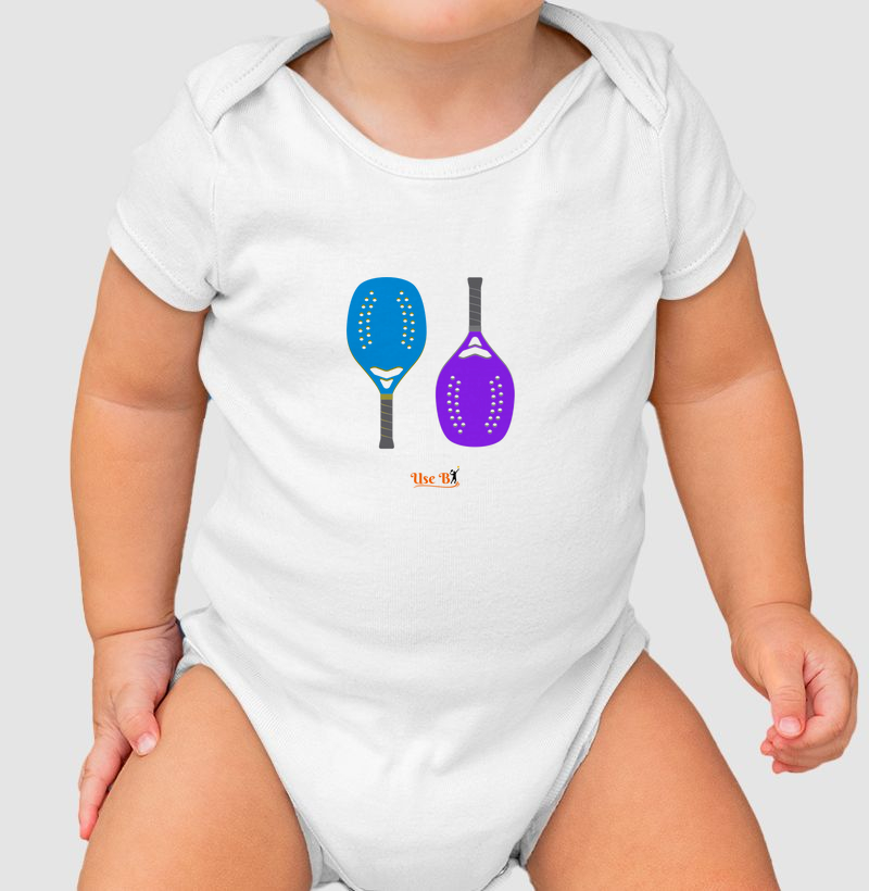 Raquetinhas azul e roxa