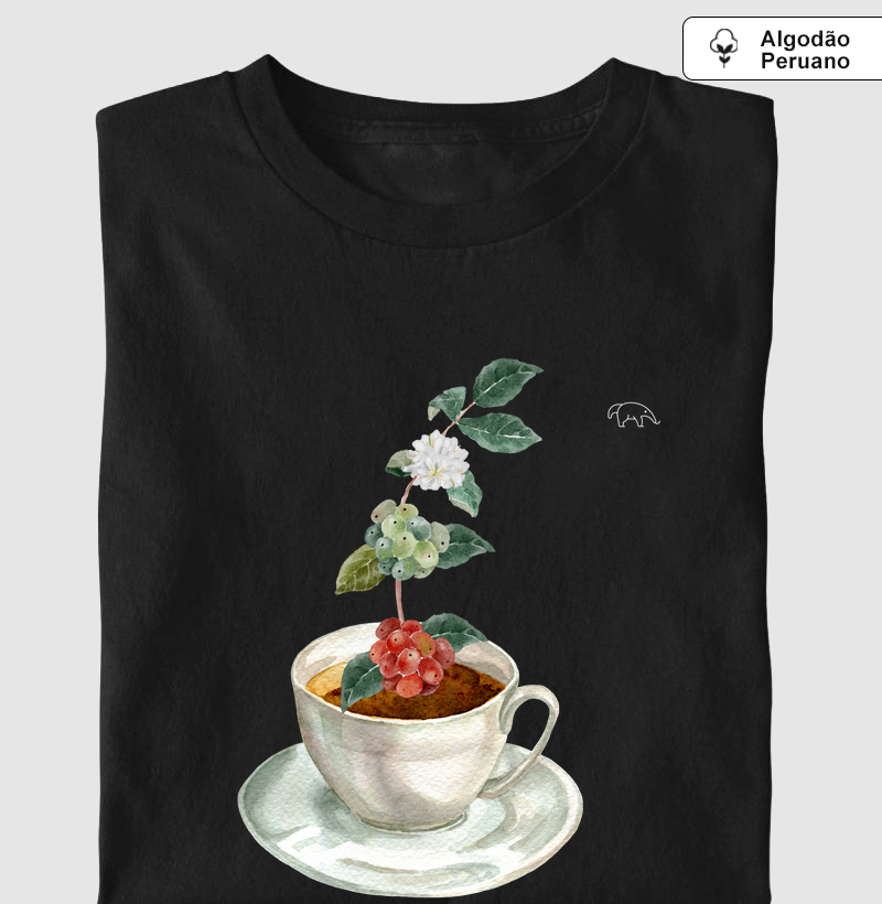 Flor de café na xícara