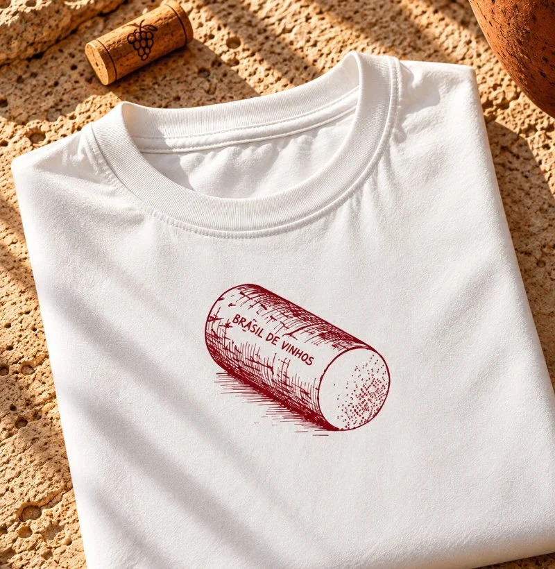 Camiseta Brasil de Vinhos - Rolha