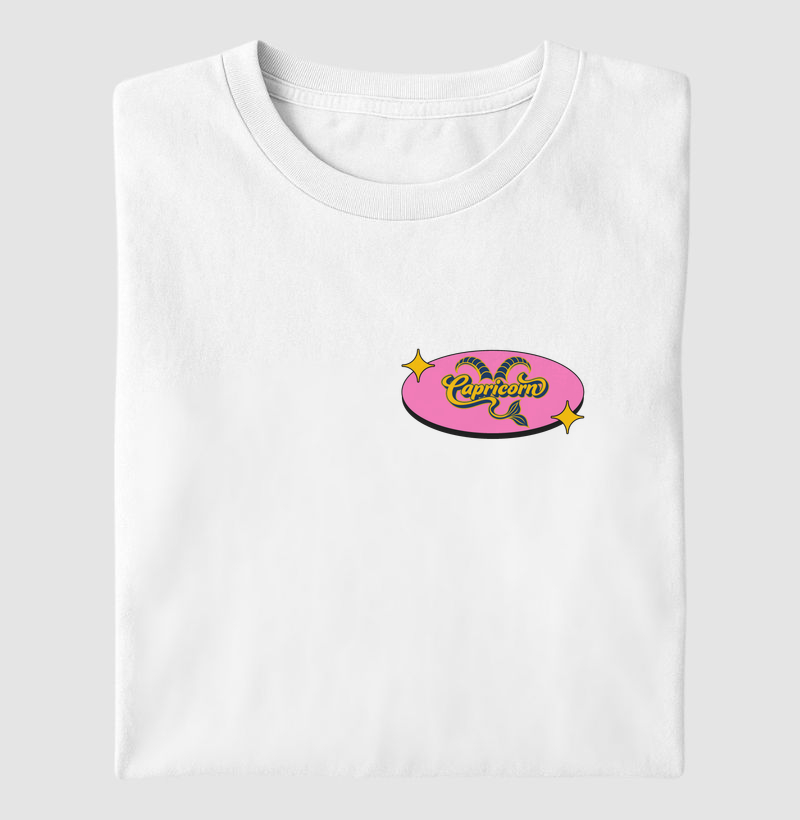 Capricórnio  minimalista - Camiseta