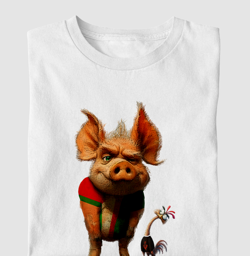 O Porco e a galinha (Desc. abaixo no PIX)