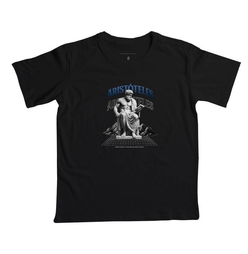 Camiseta Infantil Feminina: Aristóteles