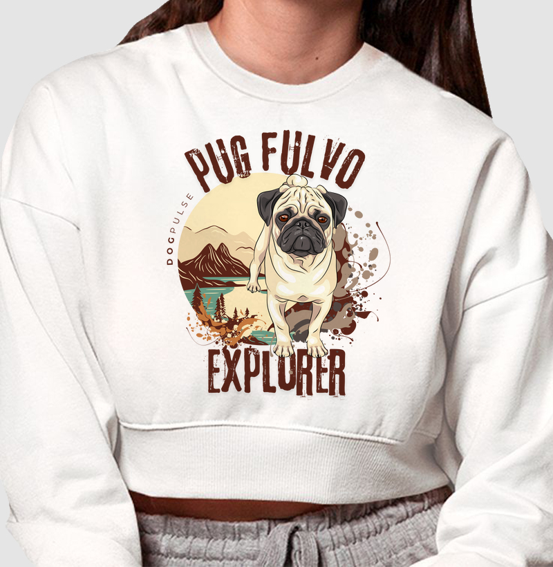 Cropped Moletom Dog Pulse Pug Fulvo Explorer – Endless Curiosity