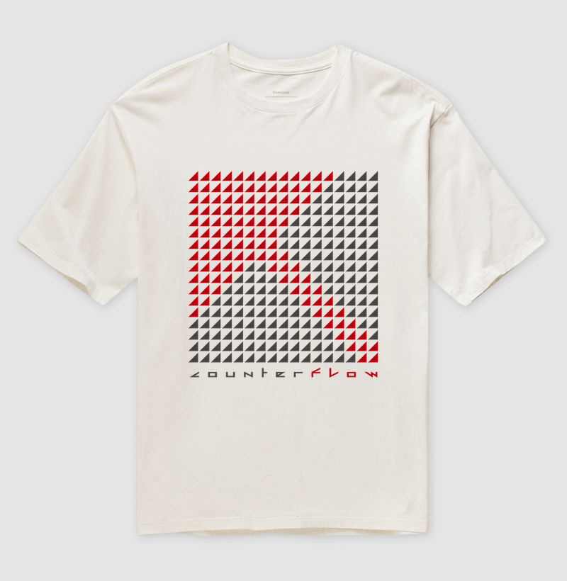 Counterflow: Solid Branca | Oversized
