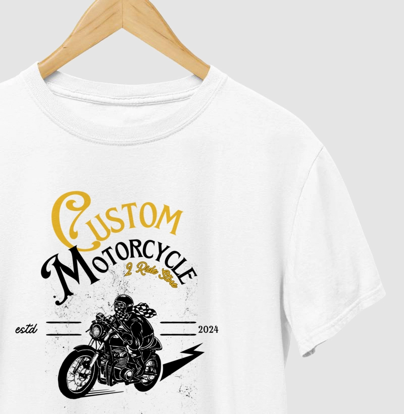 Camiseta Motociclista custom motorcycle - 2 ride store