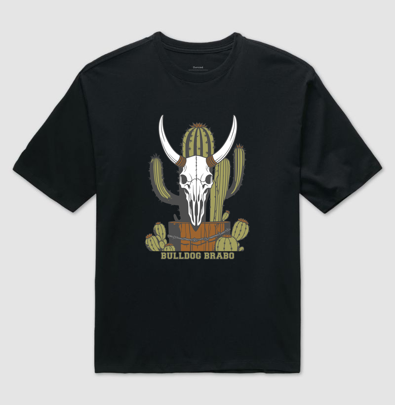 Cactus Bulldog Brabo - Camiseta Oversized