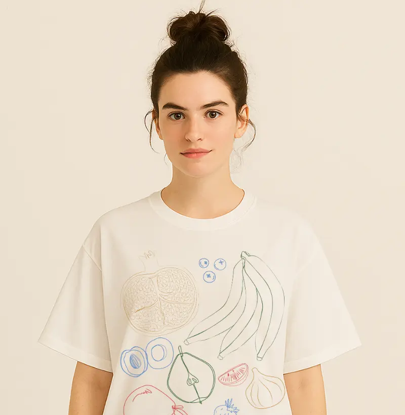 Camiseta Oversized Salada de Frutas