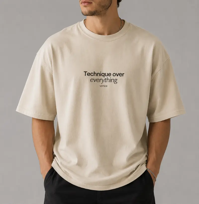 Tshirt oversized - Technique over everything