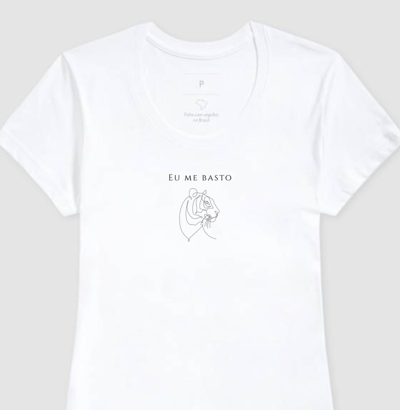Camiseta feminina EU ME BASTO Leoa