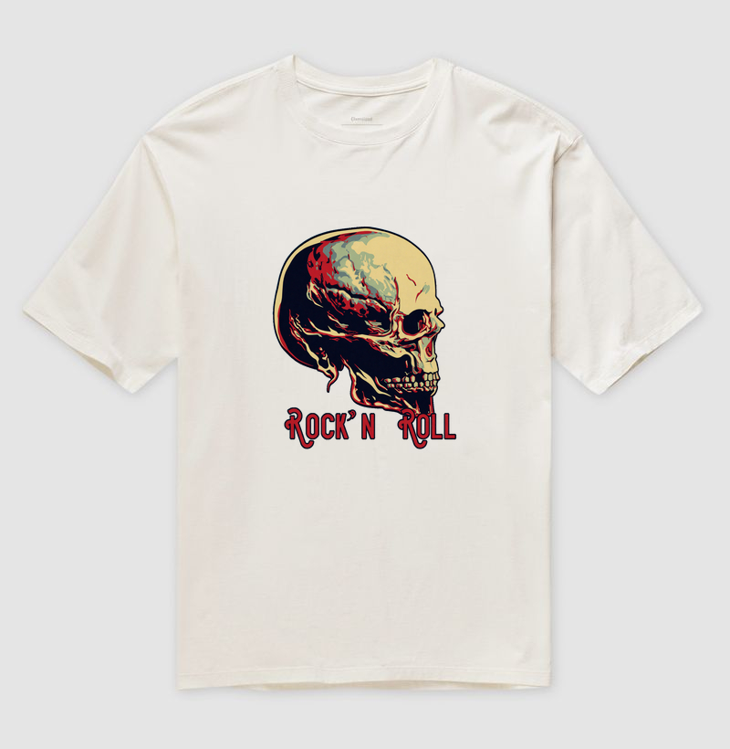camiseta-rock-n-roll-skull-vintage-alternativa
