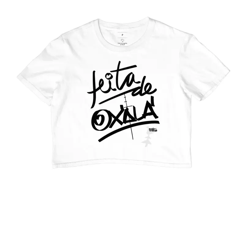 Cropped Feita de Oxalá Colors Maria Patuá