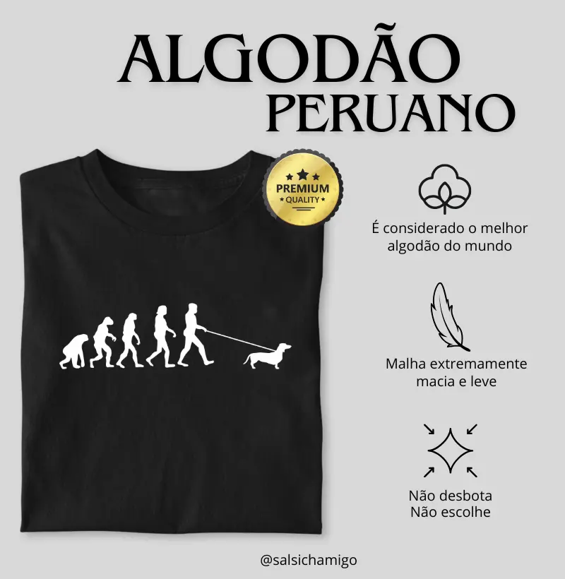 Evolução Dachshund [Algodão Peruano]