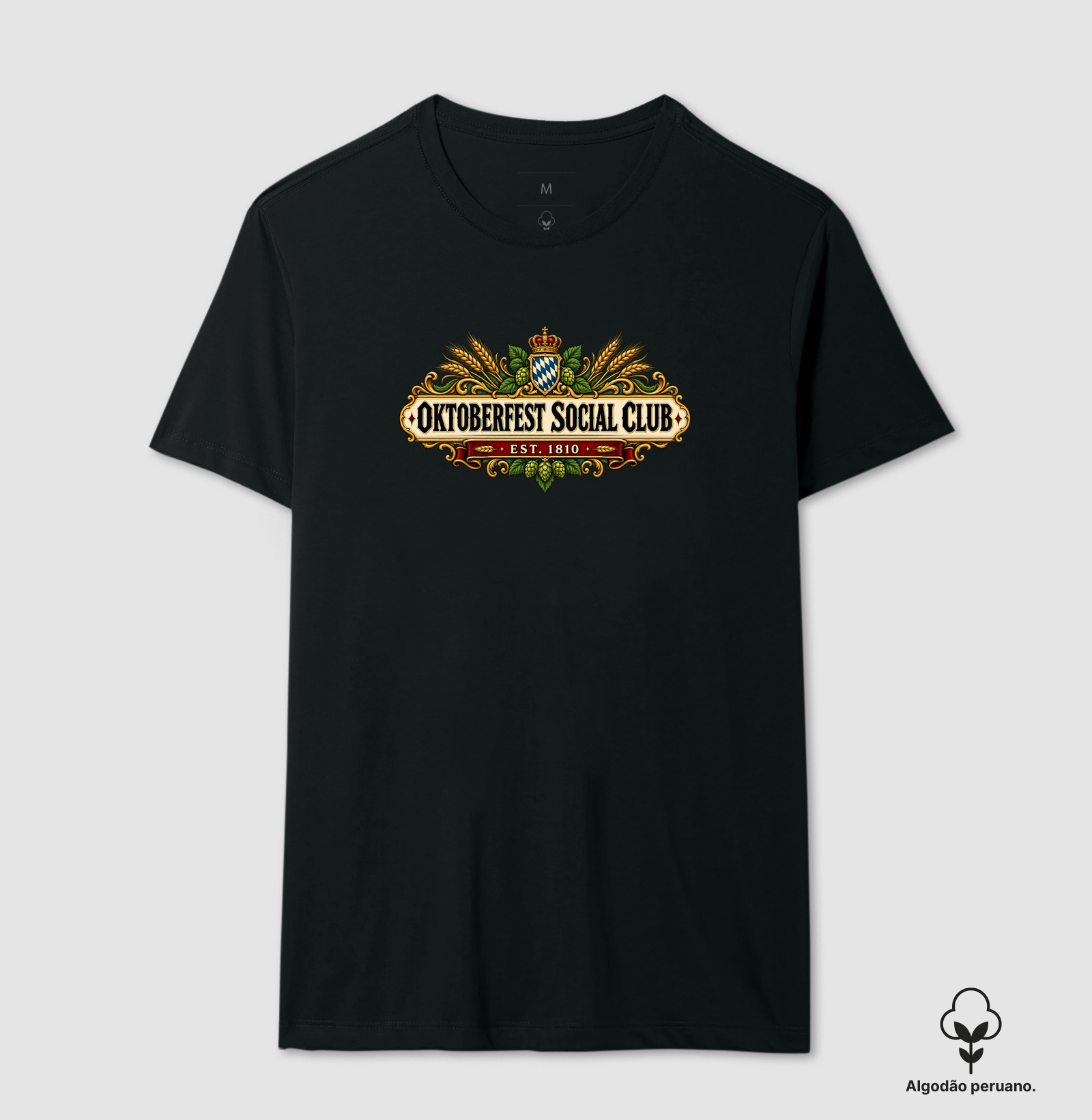 Oktoberfest Social Club — Est. 1810 - Camiseta Algodão Peruano