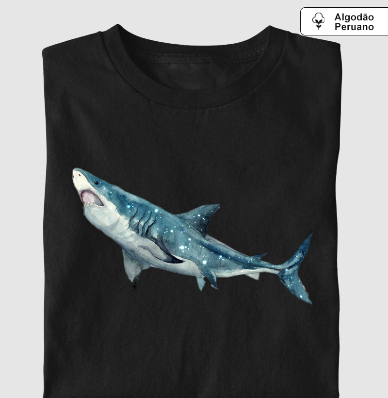 Shark Art - Camiseta Algodão Peruano