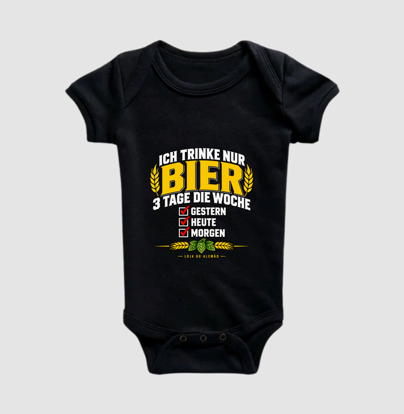 Ich Trinke Nur Bier Mini - Body Infantil