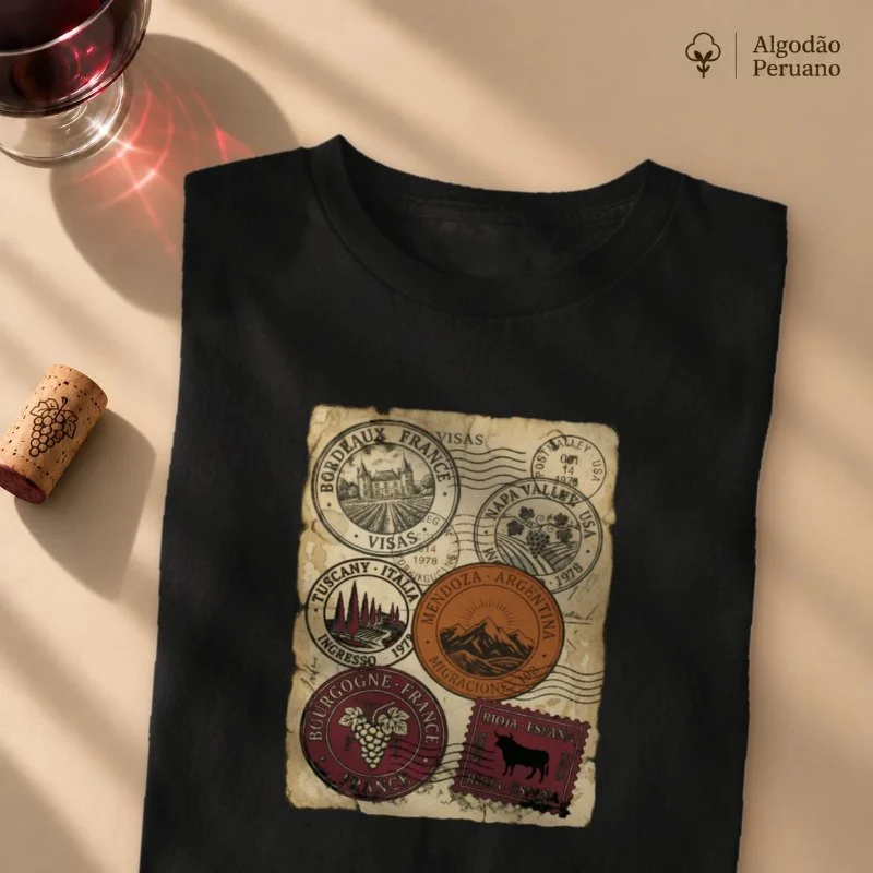 Camiseta Vinho - Passaporte do Vinho