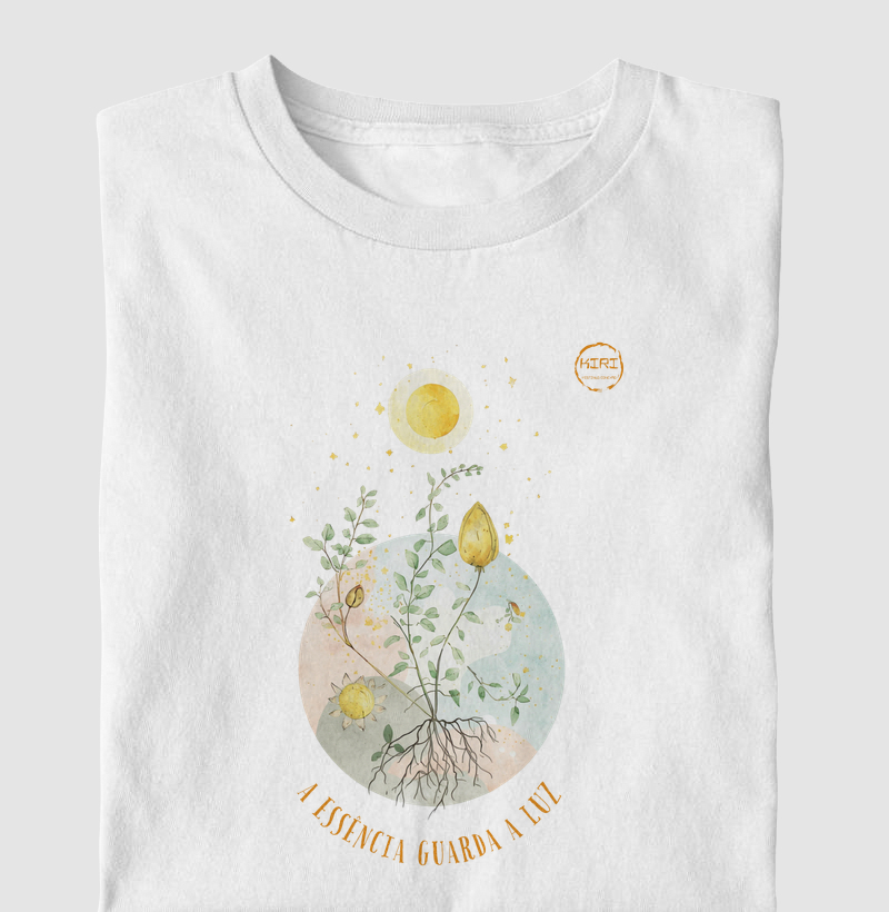 Camiseta KIRI - A essência guarda a luz