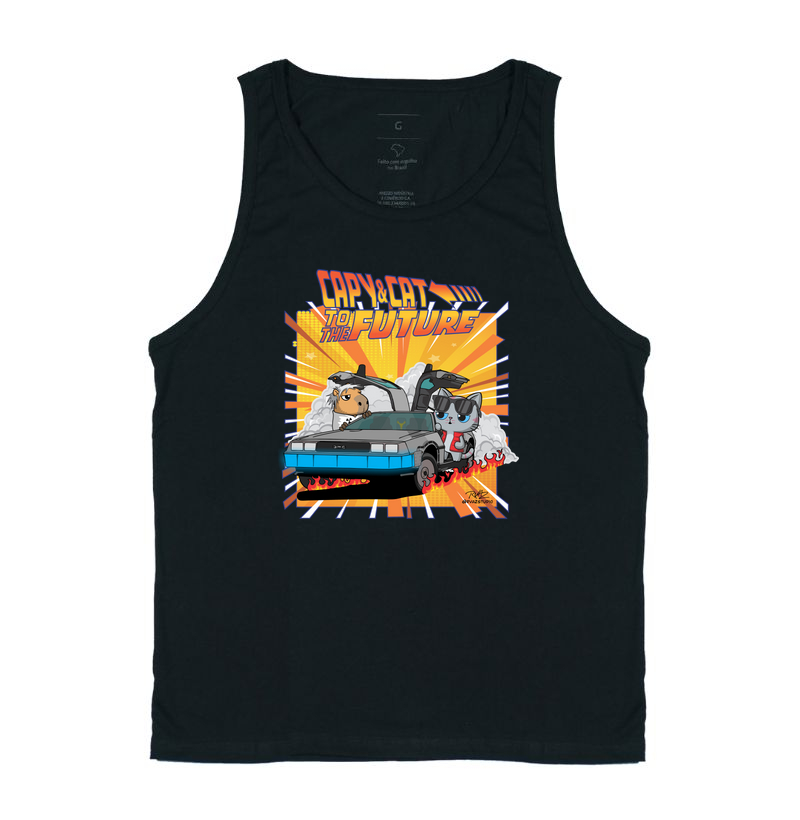 Camiseta Capy & Cat to the Future