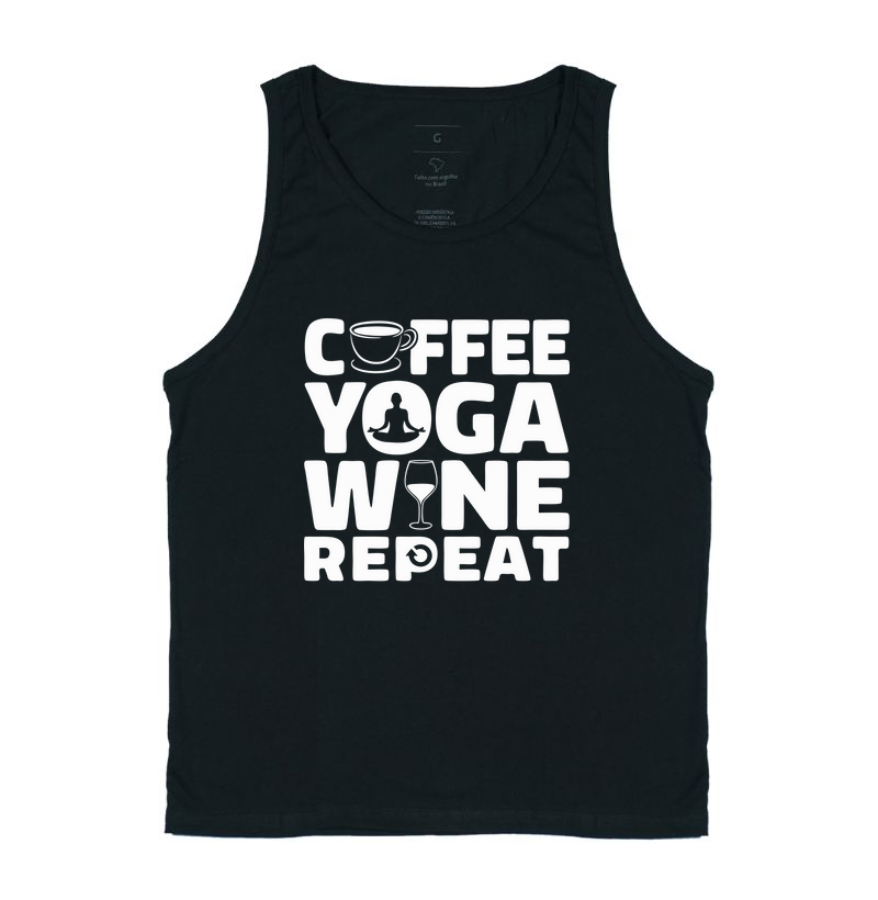 Coffee, Yoga, Wine, Repeat