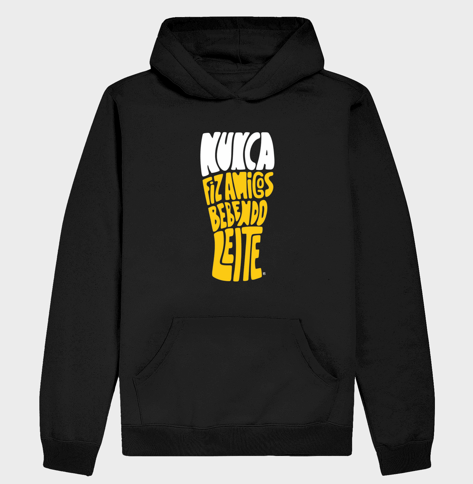 Hoodie Moletom Nunca fiz amigos bebendo leite – Fala Sério Store