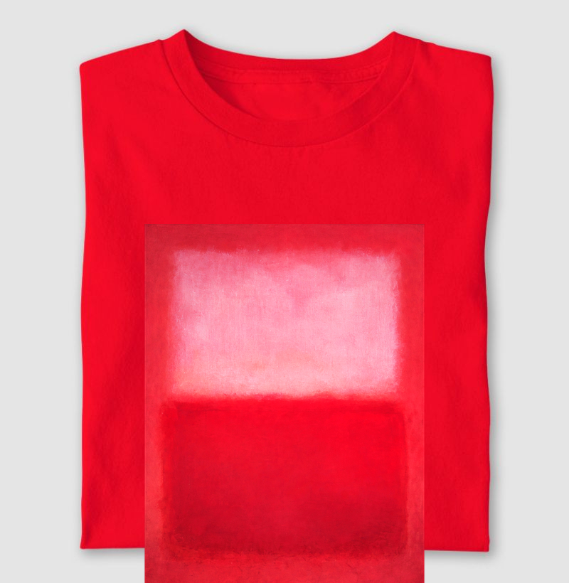 Arte Abstrata_ Mark R. Red and White