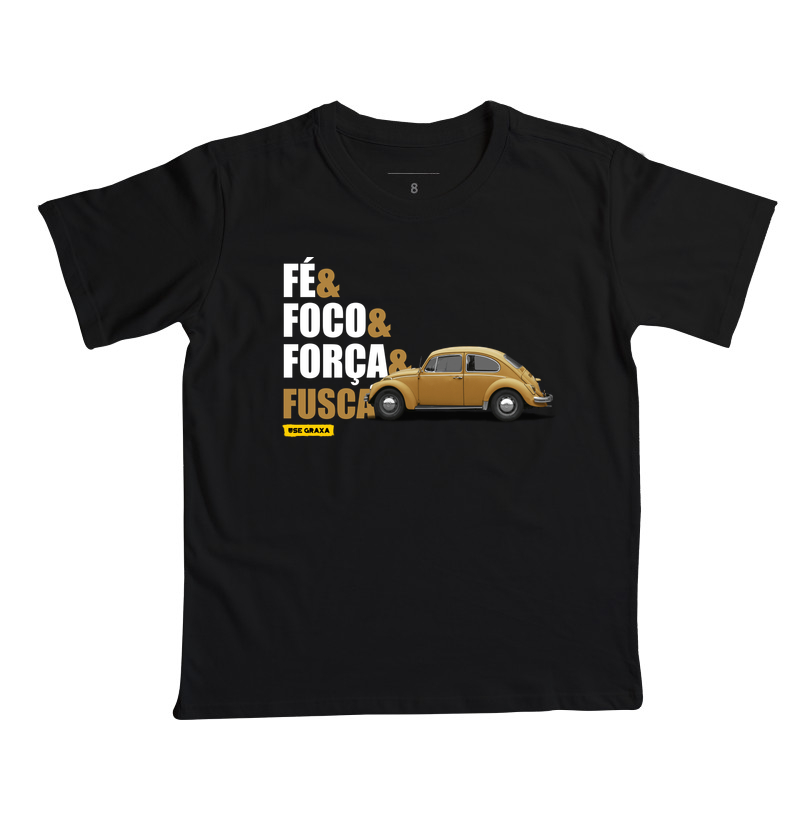 Fé Foco Força Fusca Bege Marrom