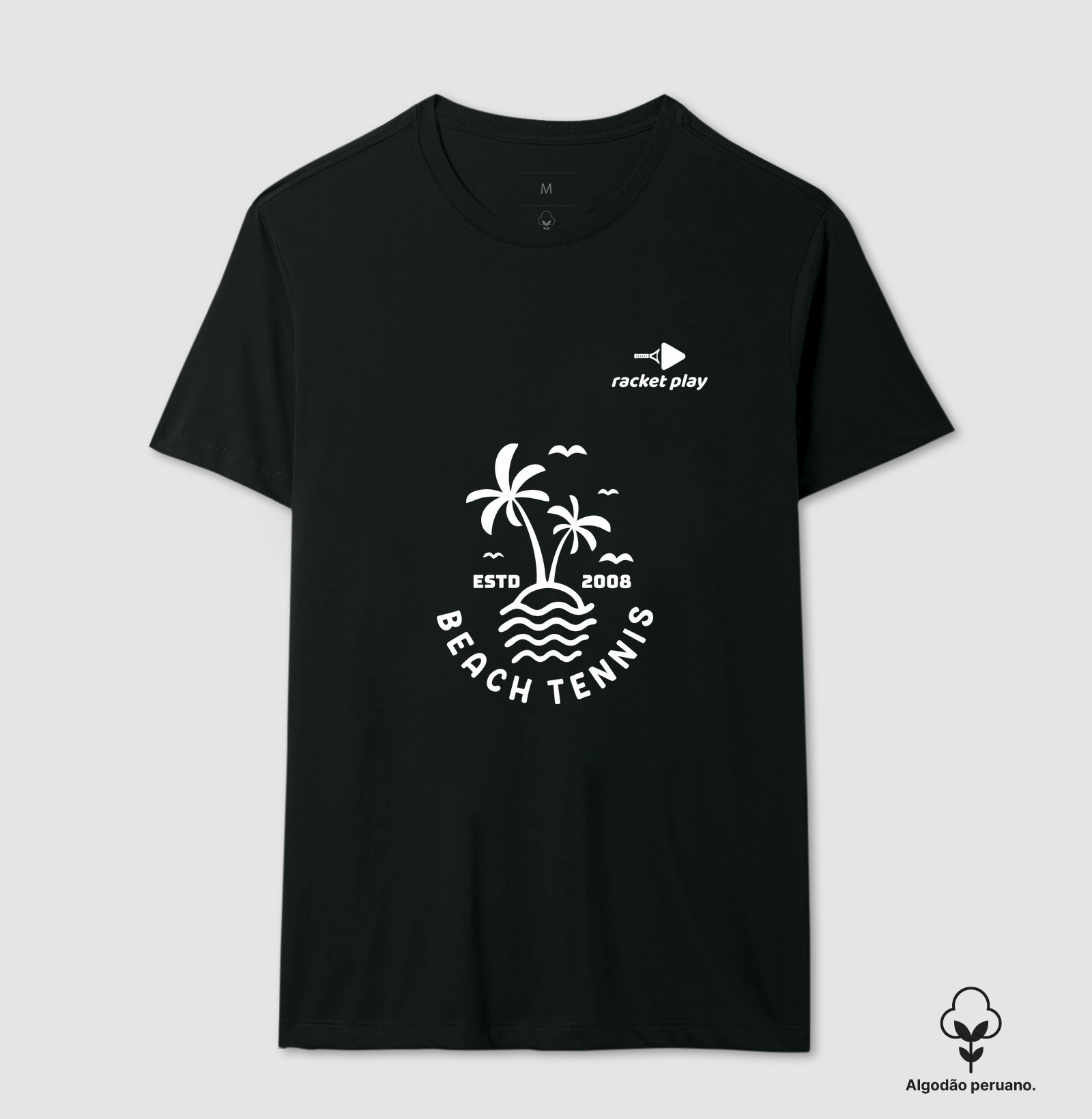 Camiseta Algodão Peruano Beach Tennis - Esporte desde 2008