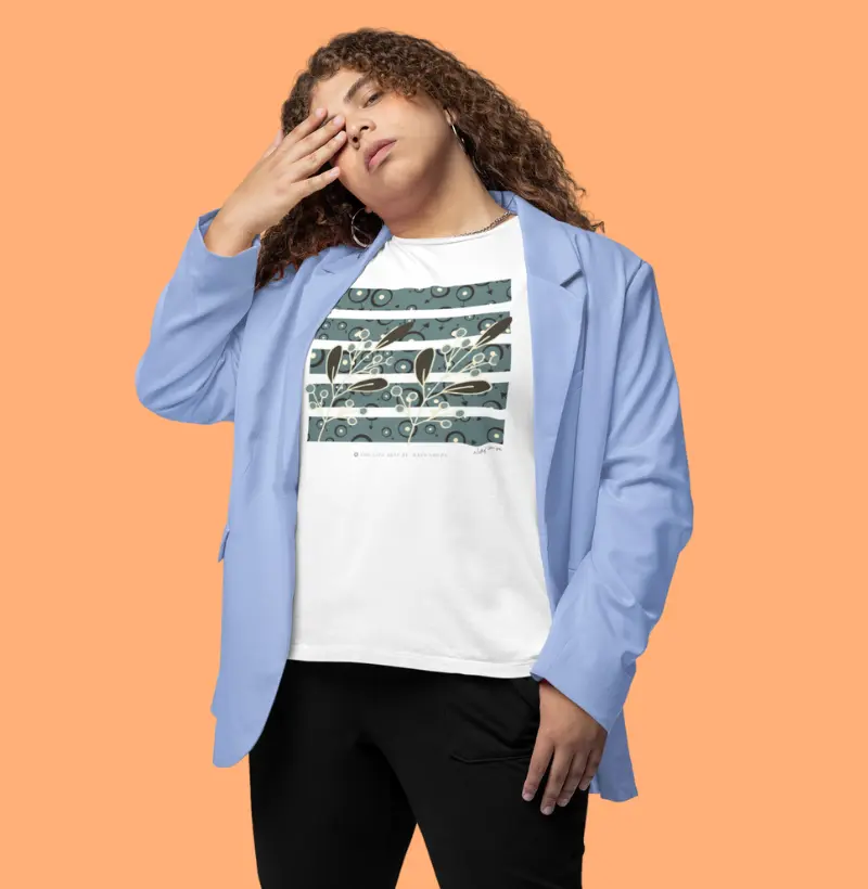 Camiseta Adulto As flores by Naty Souza