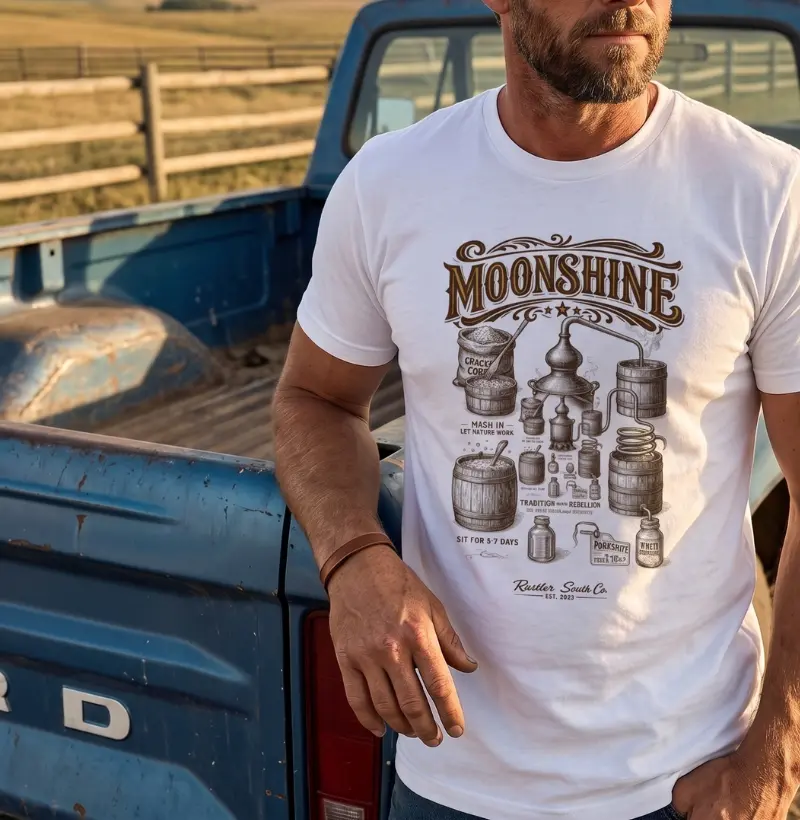Camiseta Moonshine Vintage