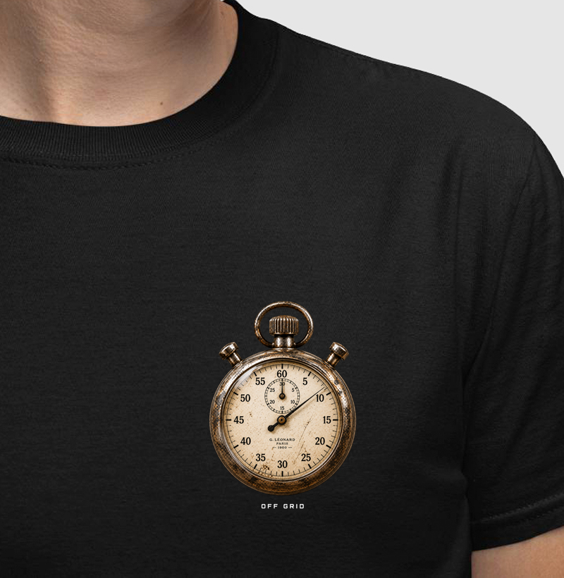 Cronômetro Mecânico - Camiseta