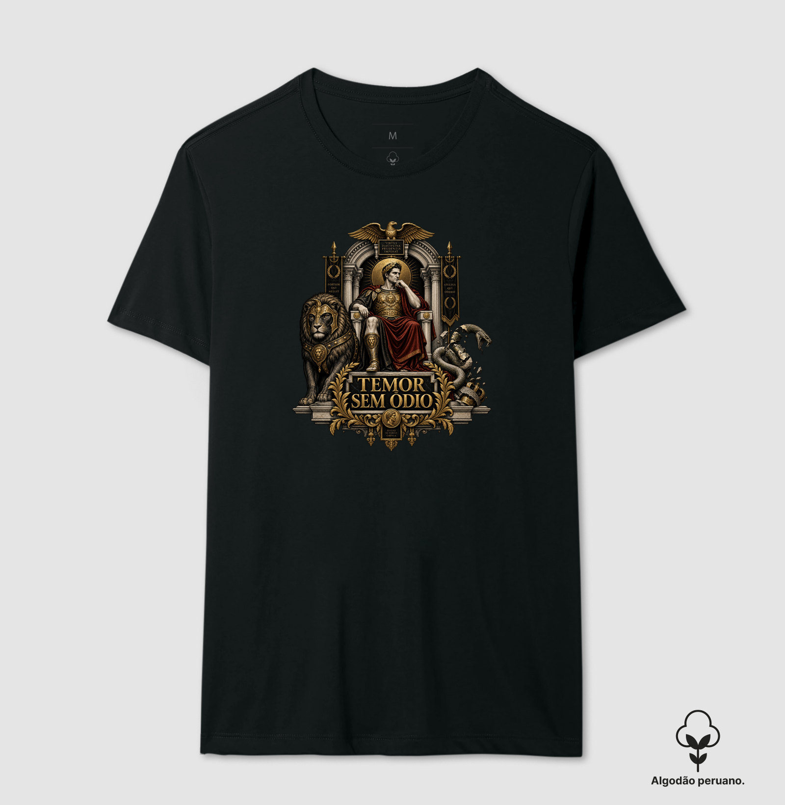 Maquiavel – Temor sem Ódio - Camiseta Algodão Peruano