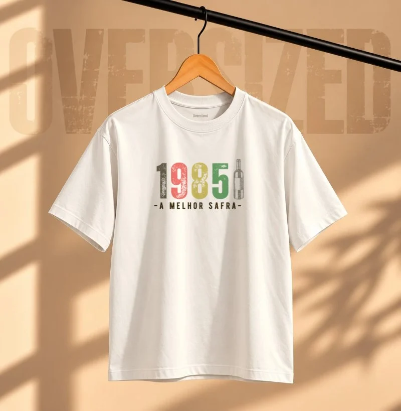 Camiseta A Melhor Safra 1985 - Camiseta Oversized
