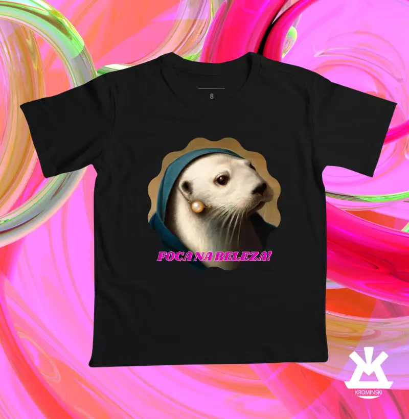 1002 Mini Camiseta Foca na Beleza