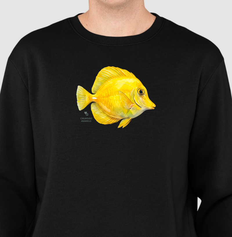 Peixes -  Cirurgião-amarelo - Moletom Suéter