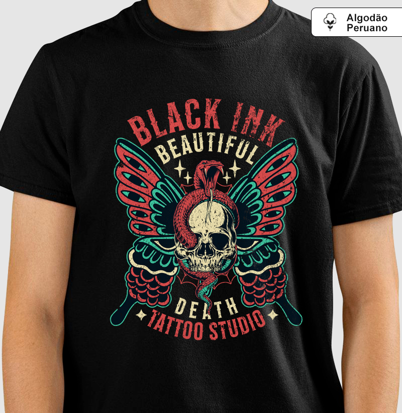 Black Ink - Produto Premium - Algodão Peruano