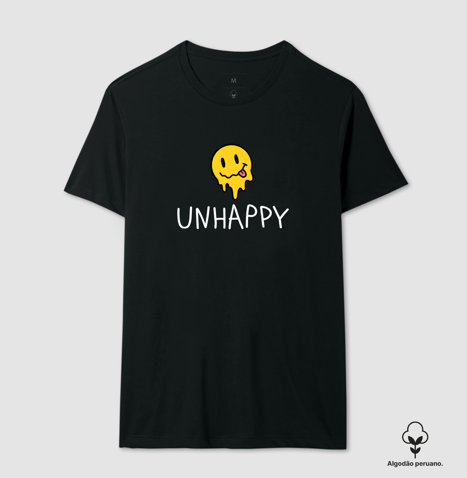 Unhappy - Camiseta Algodão Peruano