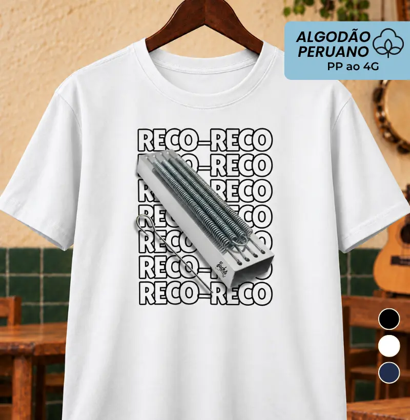 Reco-Reco - Camiseta Algodão Peruano