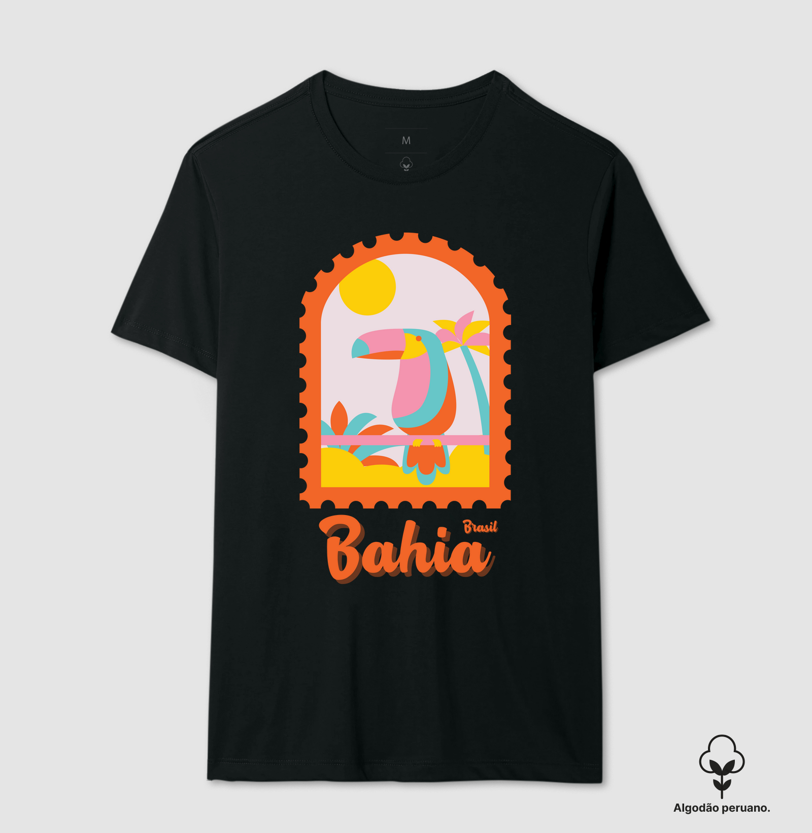 Camiseta Algodão Peruano Cor da Bahia 