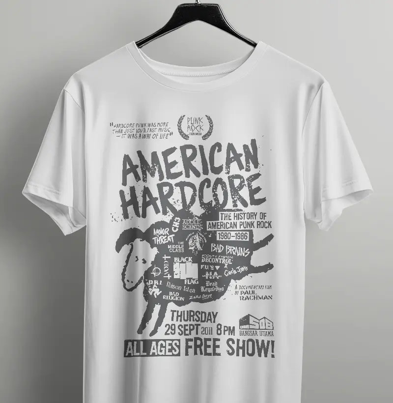 Camiseta És ahead of the curve American Hardcore