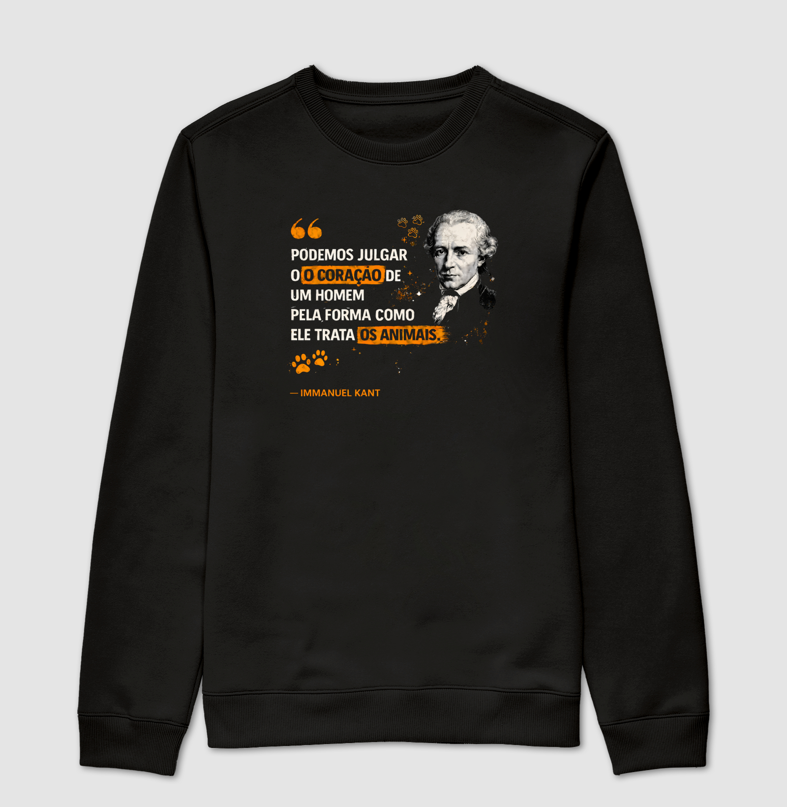 Filosofia de Immanuel Kant - Suéter Moletom