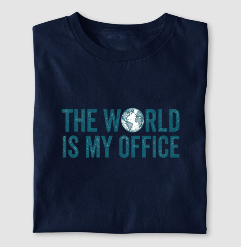 The World is my Office - letra colorida