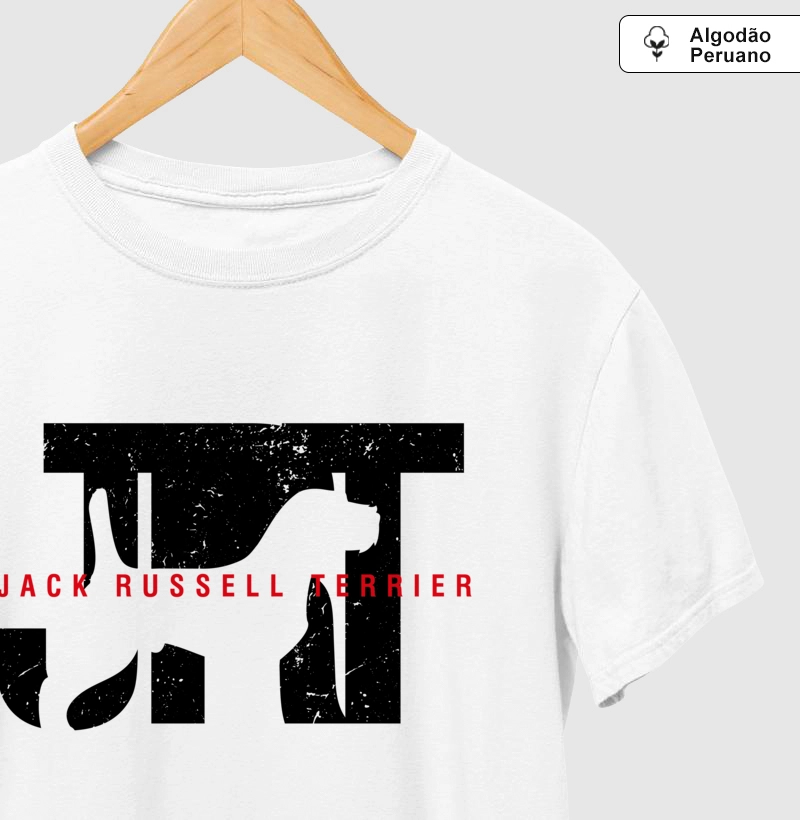 Camiseta Algodão Peruano Jack Russell Sigla