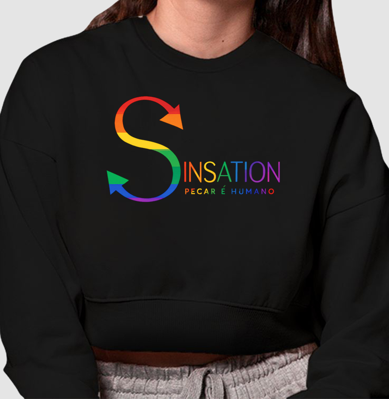 Cropped Moletom - Orgulho - Logo Pride