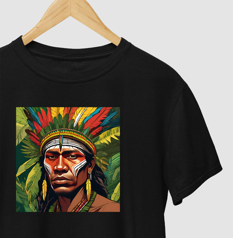 brasileiro com cocar